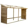 FOREST STYLE Cerland Abri-bûches en Bois 203 x 114,5 x 410 cm Memphis - 4