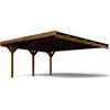 FOREST STYLE Carport bois traité DOUBLE VICTOR ADOSSABLE 2 voitures 6,02x5,12x2,69m
