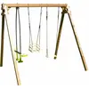 Portique balançoire Pierre en bois traité carré 3 agrès Soulet