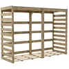 Abri bûches en bois Cerland Colombus l.238 x P.82 xH.174 cm