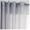 Centrale Brico Voilage tamisant, Lola gris l.300 x H.240 cm