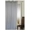 Rocle Voilage uni à fils fantaisie (140x260 cm - Gris clair)
