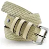 Ceinture en Cuir & Croute de Cuir beige T.100/115
