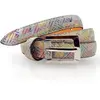 Ceinture en Cuir F-2 multicolore T.90/105