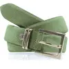 Ceinture en Cuir & Croute de Cuir verte T.100/115