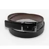 Ceinture cuir de vachette homme-réversible-Largeur 35mm-noir-marron...