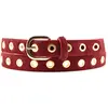 Ceinture en Cuir pleine fleur rouge T.95/110