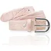 Ceinture en Cuir F-6 rose T.100/115