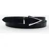 Ceinture en Cuir pleine fleur noire T.90/105