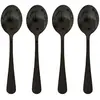 Lot de 4 Cuillères à Café en Inox Shadow 13cm Noir