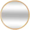 Miroir rond Kim bois D55cm - Atmosphera createur d'interieur - Naturel