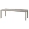 HESPERIDE Table de jardin "Évasion" effet bois lin & argile 8 places lates en aluminium - Hespéride - Argile