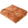 Plaid flanelle Roy terracotta 125x150cm Atmosphera Créateur D'intérieur