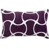 Atmosphera Créateur D'intérieur - Housse de coussin Jeni chenille violet 50x30cm