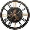 Horloge mécanique Clark métal noir D110cm - Atmosphera createur d'interieur