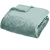 Atmosphera Créateur D'intérieur - Plaid flanelle Cuddly bleu 130x180cm