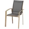 Hesperide Fauteuil extérieur Axant poivre/imprimé honey effet bois Hespéride