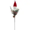 Branche Tige Déco "Père Noël" 75cm Rouge