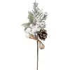 ATMOSPHERA Sujet de Noël Enneigé "Branche de Baie" 26cm Blanc