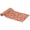 Atmosphera Chemin de table Tissu Beige avec Boules de noël Rouge pailleté 28 x 300 cm
