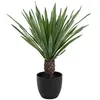 Atmosphera Créateur d'intérieur - Palmier Artificiel en Pot Rivi 52cm Noir & Vert