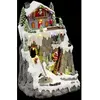 Village de Noël Père-Noël et chalet à la montagne lumineux - Multicolo...
