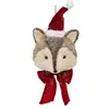 ATMOSPHERA Créateur d'intérieur - Décoration Murale de Noël Renard 49cm Rouge