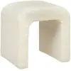Atmosphera Créateur D'intérieur - Pouf bouclette Sevi Blanc Atmosphera