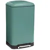 Poubelle 30 Litres en Métal Vert ouverture à pédale - Five