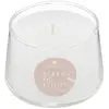 Atmosphera Créateur D'intérieur - Bougie parfumée Izor en verre 110g fleur de coton