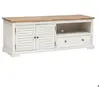 Atmosphera Meuble TV 2 Portes & 1 Tiroir "Olbia" 140cm Blanc
