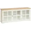 Atmosphera Créateur d'intérieur - Buffet 3 Portes en Bois Olbia 180cm Blanc