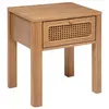 Atmosphera - Tables de Chevet Tiria en placage frêne 1 tiroir H52,5cm