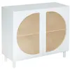 Buffet 2 portes Cabras 94x86cm blanc - Atmosphera créateur d'intérieur