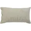 Atmosphera - Coussin rectangulaire Lili en Gaze de Coton 50x30cm Blanc