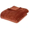 Atmosphera Créateur D'intérieur - Plaid Ollis 180x230cm rose terracotta