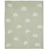 Atmosphera - Couverture tricot bébé verte - 100x80x0.2 cm T.U