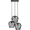 Atmosphera Créateur d'intérieur - Lampe Suspension 3 Têtes Jena 26cm Noir