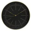 MOBILIBRICO Pendule murale - ATMOSPHERA - Edith - Noir et Or - D30 cm - Silencieuse