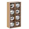 FÉÉRIC LIGHTS AND CHRISTMAS Boules de Noël Colorama de Noël lot de 8 en plastique D8cm argent blanc - Atmosphera créateur d'intérieur