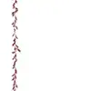 Créateur d'intérieur - Guirlande de Noël Déco "Feuilles" 180cm Rouge