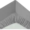 Atmosphera Créateur d'intérieur - Drap Housse 2 Personnes Percale 160x200cm Gris