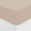 ATMOSPHERA Créateur d'intérieur - Drap Housse 1 Personne Percale 90x190cm Beige Lin