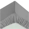 Atmosphera Créateur D'intérieur - Drap-housse percale gris 90x190cm