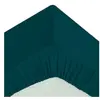 Drap-housse - ATMOSPHERA - Percale - Bleu égéen - 80 fils - 90x190 cm