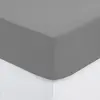 3S. x Home Drap-housse percale Gris 140x190 cm