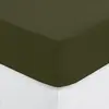 Atmosphera Créateur d'intérieur - Drap Housse Intérieur 90x190cm Kaki