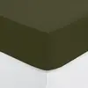Atmosphera Créateur d'intérieur - Drap Housse Intérieur 140x190cm Kaki
