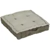 Coussin de sol - ATMOSPHERA - Otto - Coton 100% - Vert Kaki - 40x40 cm
