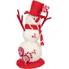 Atmosphera Créateur d'intérieur - Bonhomme de Neige Déco Bonbon 41cm Blanc